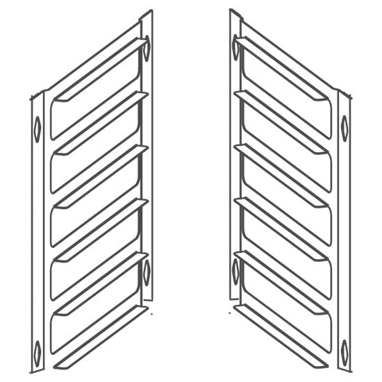 Virtus Umrüstkit von 6x GN 1/1 auf 5x 600x400 mm Backnorm