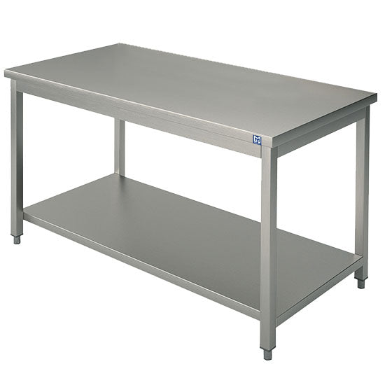 Virtus Arbeitstisch mit Zwischenboden, ohne Aufkantung, 800x700 mm