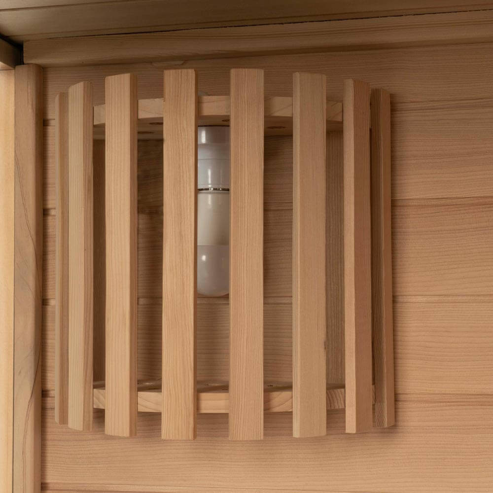 Home Deluxe Traditionelle Sauna SKYLINE L - 150 x 120 cm für 3 Personen