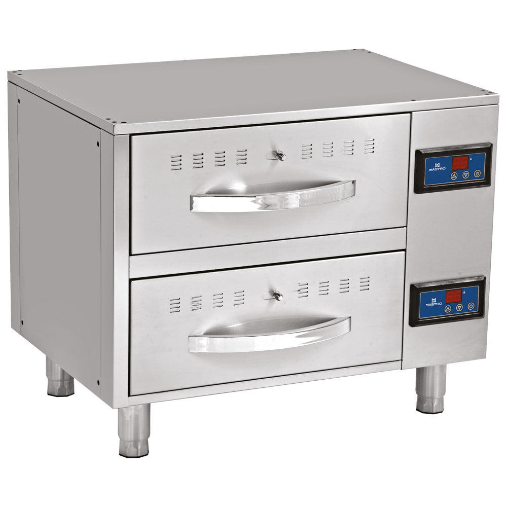 Virtus Warmhalteschublade, 2 Schubladen je GN 1/1