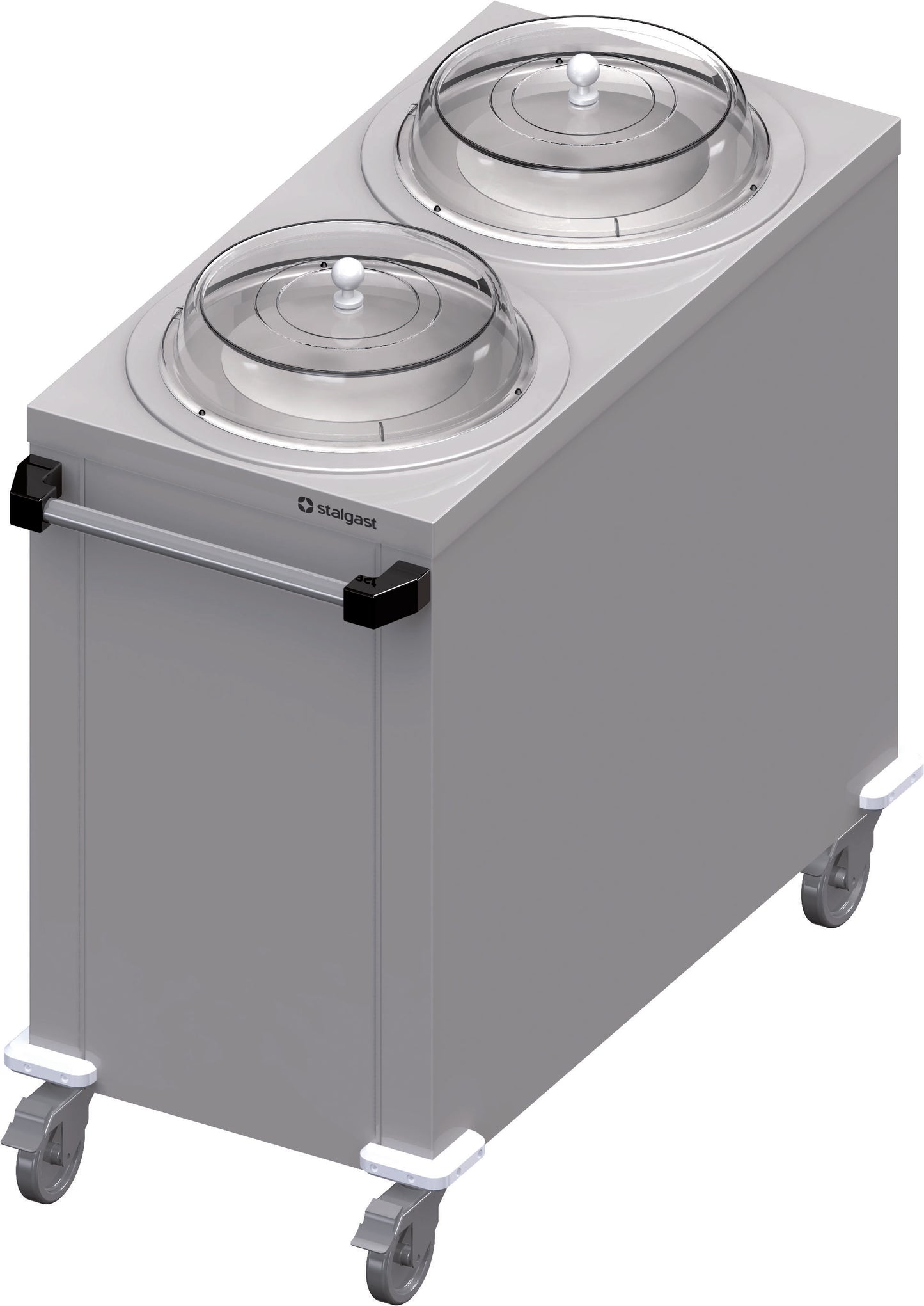 Stalgast Doppel-Tellerspender, fahrbar 1000x510x880 mm für Speisenausgabesysteme