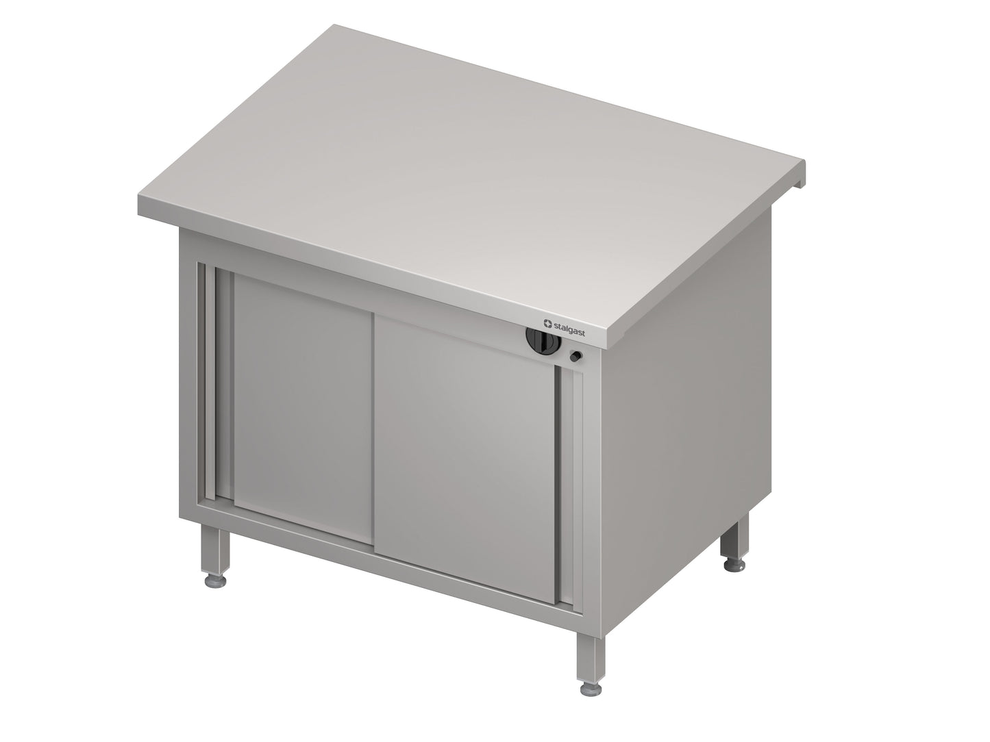 Stalgast Wärmeschrank "Free Flow" mit Schiebetüren 1100x7505x880 mm Edelstahlarbeitsplatte