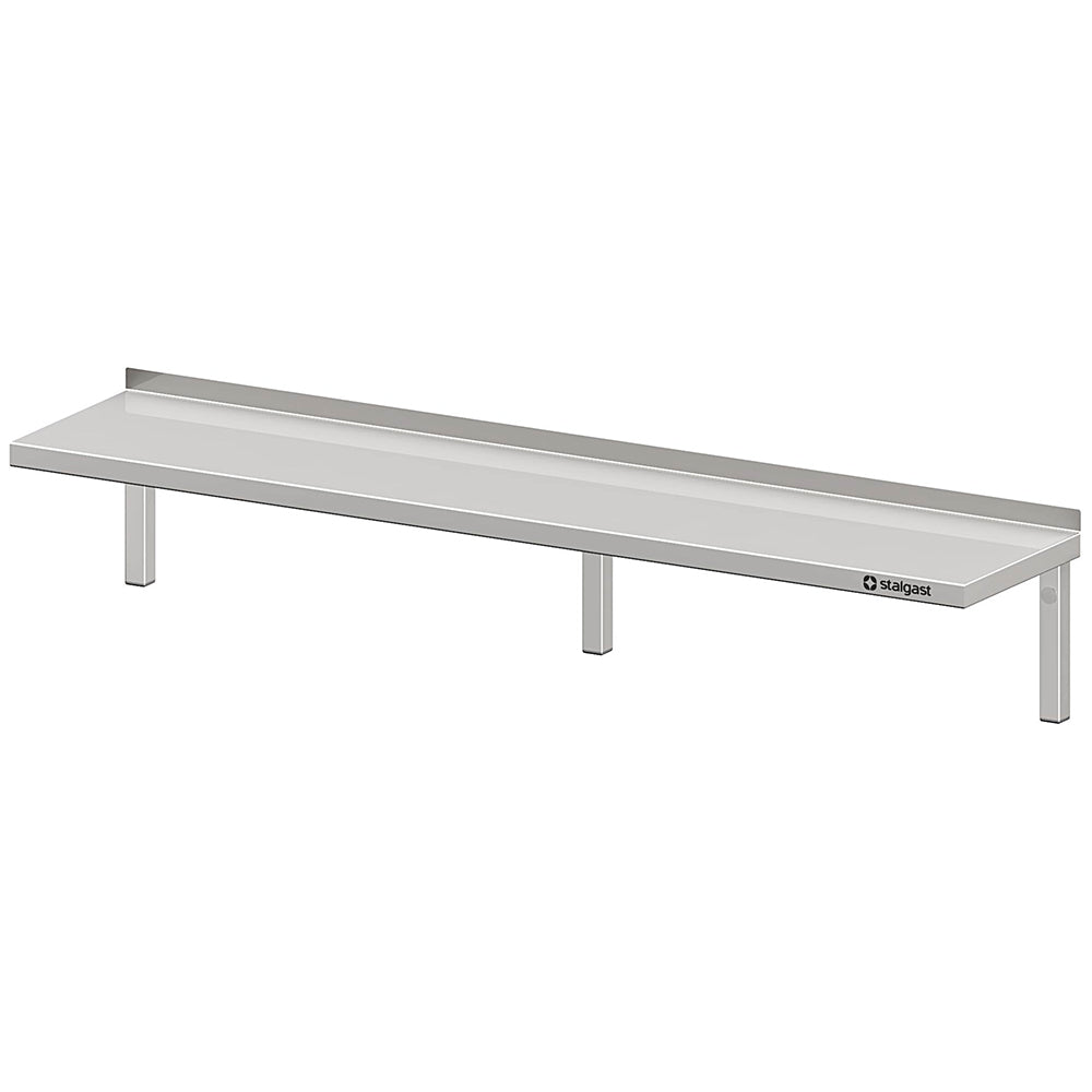 Stalgast Wandbord mit Winkelkonsolen 2000x400x400 mm höhenverstellbar, verschweißt