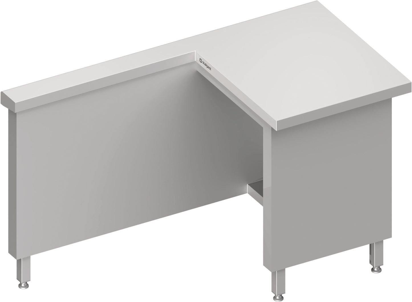 Stalgast Kassenstation "Free Flow" Arbeitsbereich rechts 1400x750x880 mm, Edelstahldeckplatte