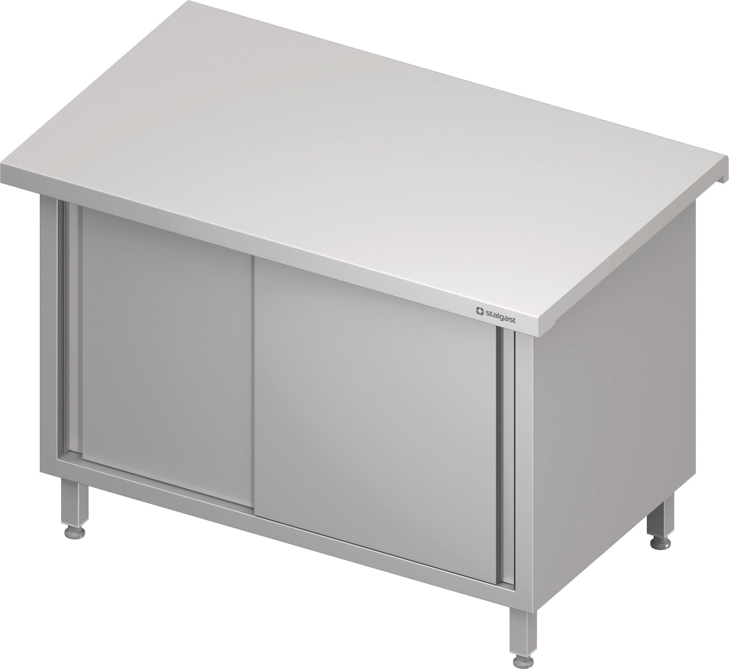 Stalgast Neutralausgabe "Free Flow" mit Schiebetüren 1100x750x880 mm, Edelstahldeckplatte