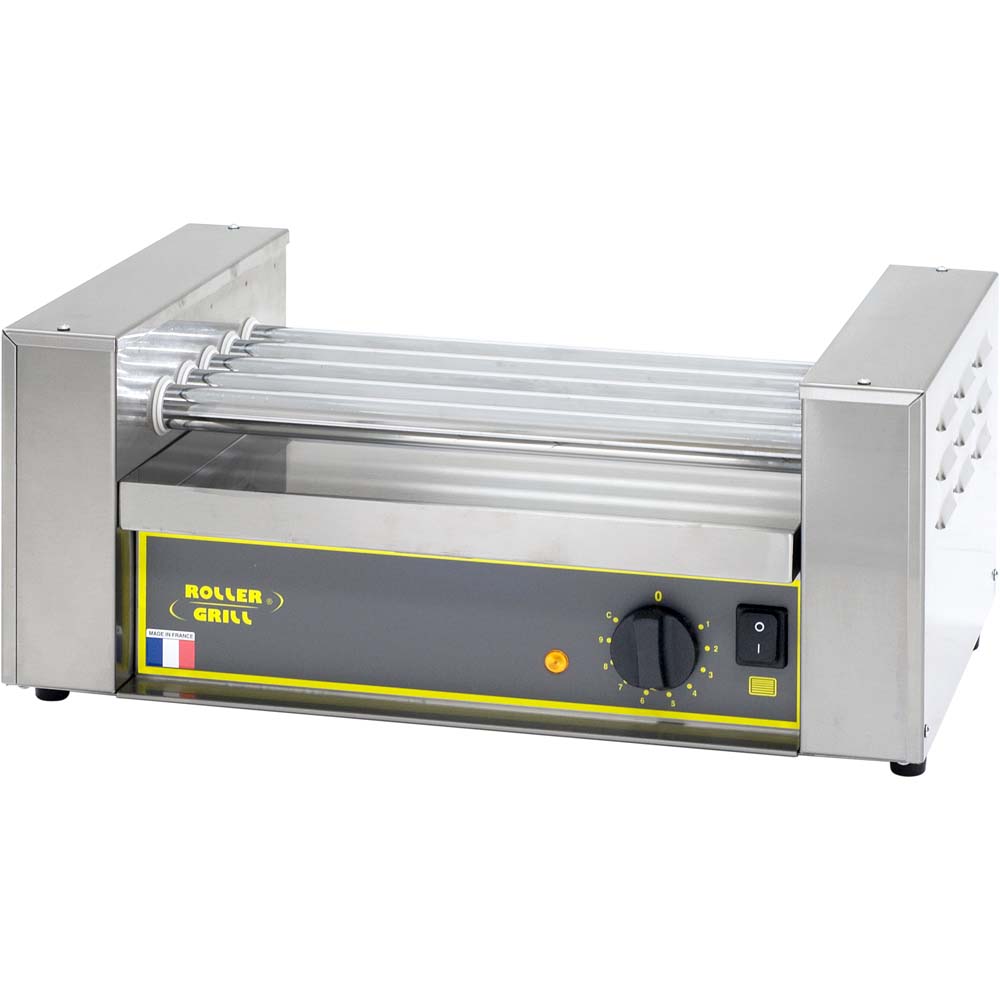 Stalgast ROLLER GRILL Hot Dog Grill, 5 Rollen, Abmessung 545 x 320 x 240 mm (BxTxH)