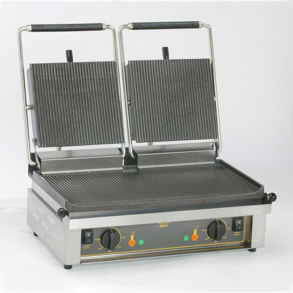 Stalgast ROLLER GRILL Kontaktgrill doppelt, 600x385x220 mm (BxTxH), 2x 2 kW