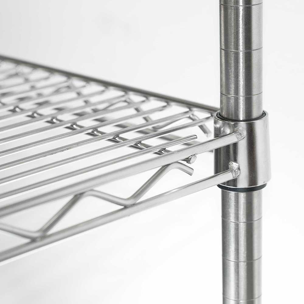 Stalgast Lagerregal aus Chromstahl 1220x455x1800 mm (BxTxH)