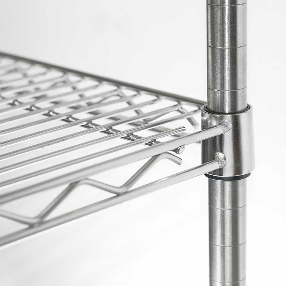 Stalgast Lagerregal aus Chromstahl 1060x610x1800 mm (BxTxH)