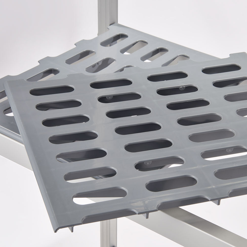 Stalgast Lagerregal aus Aluminium mit 2 Beinen 859x560x1680 mm (BxTxH)