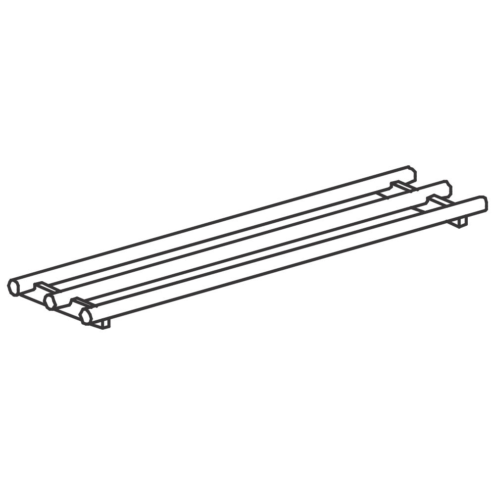 Virtus Feste gerade Tablettrutsche, rohrförmig, 1200 mm