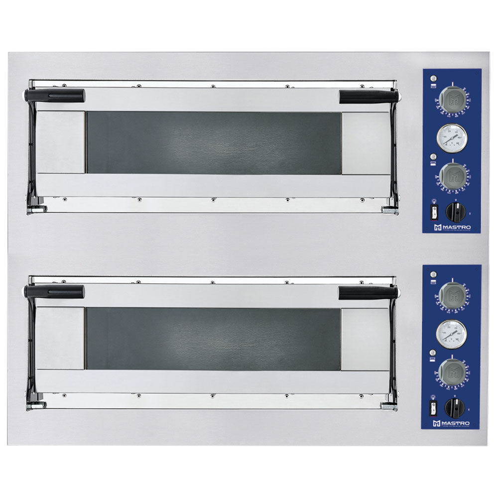 Virtus Elektro-Pizzaofen für 6+6 Pizzen ø 35 cm, mechanische Bedienung
