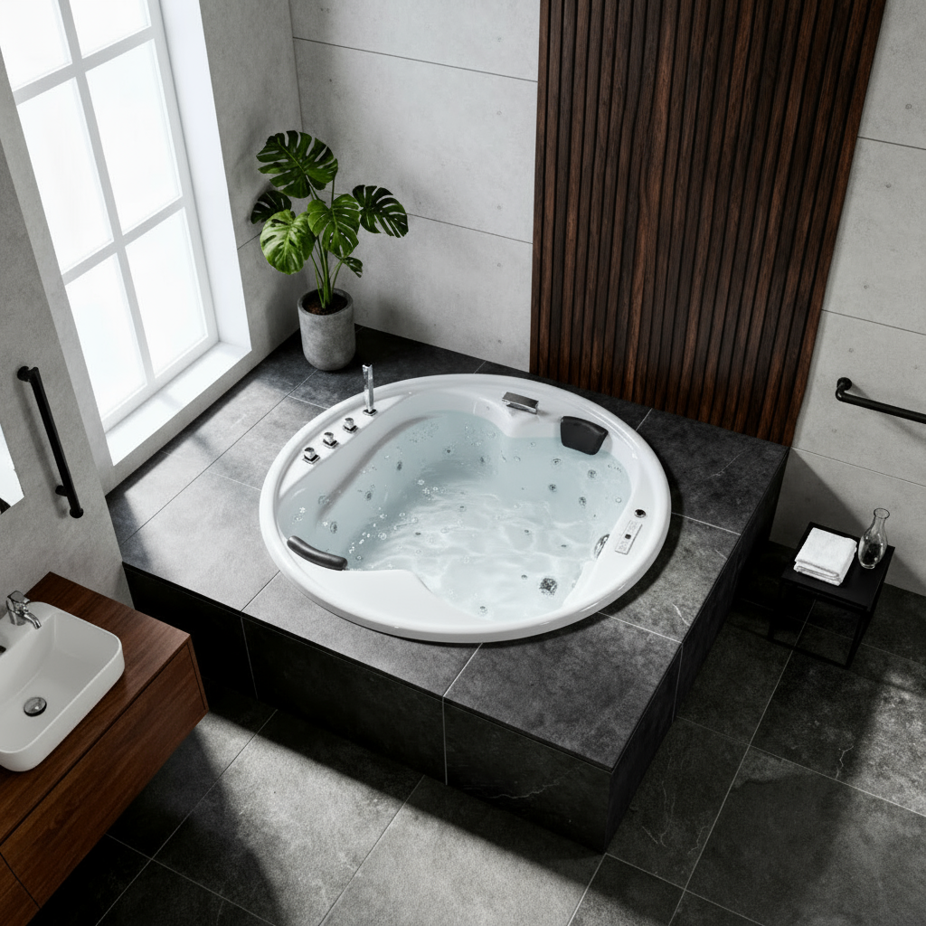 Caribia Vidal Rund Basic 182x182 Whirlpool
