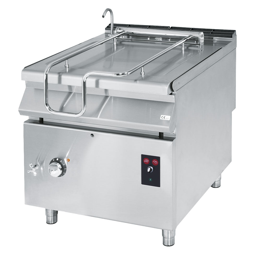Virtus Elektro-Kippbratpfanne, Kapazität 60 Liter, Edelstahl-Becken, motorisiert
