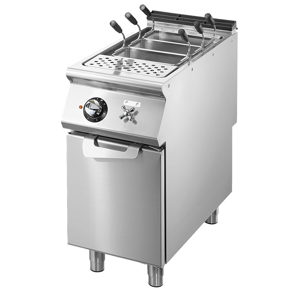 Virtus Elektro-Nudelkocher, 1 Becken GN 1/1, Kapazität 1x 40 Liter, feststehende Heizungen