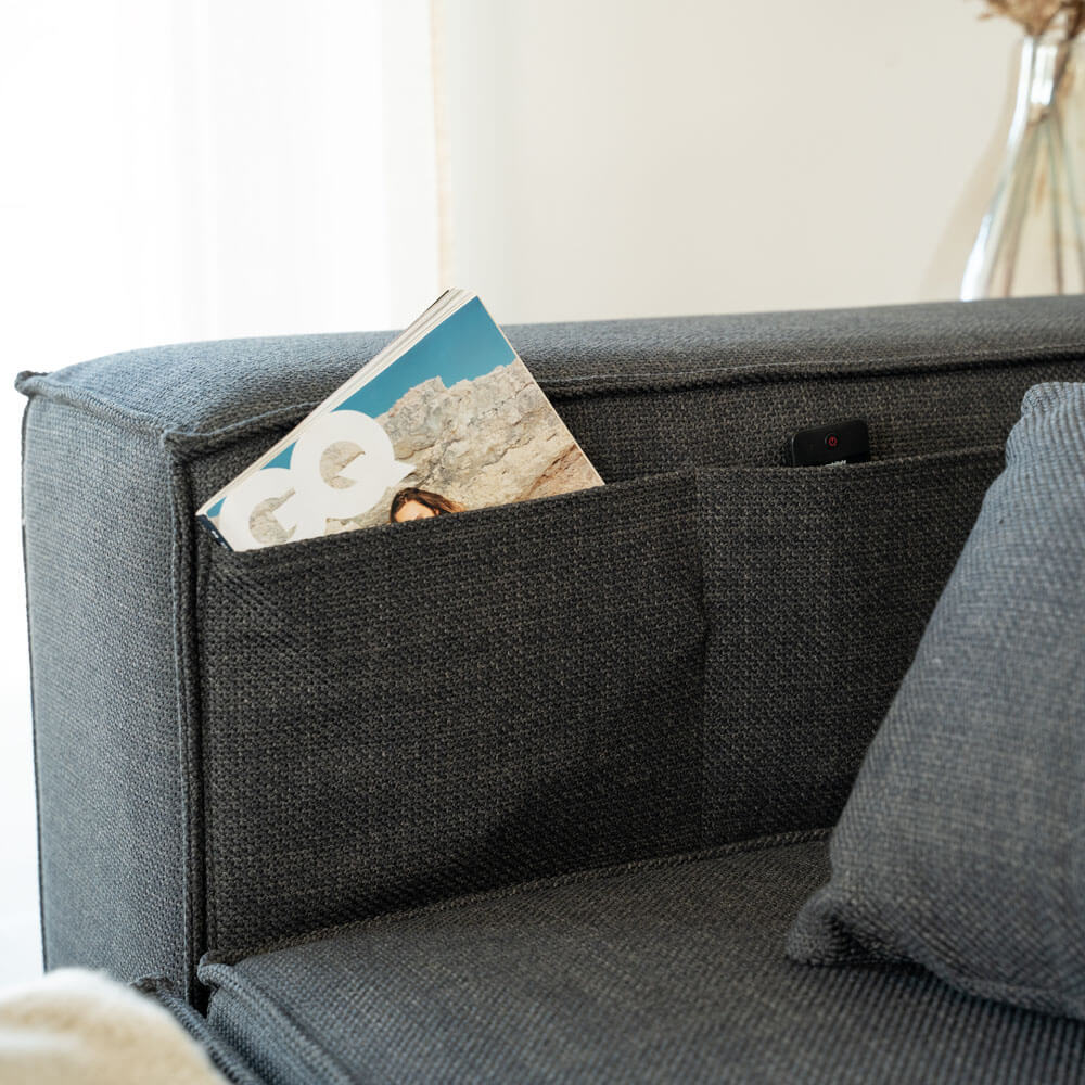 Home Deluxe Modulares Sofa VERONA XL - 414 x 207 cm Anthrazit