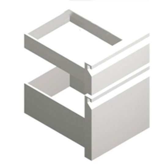 Virtus Schubladenkit GN 1x 1/3 und 1x 2/3 für Kühltische mit Tiefe 700 mm