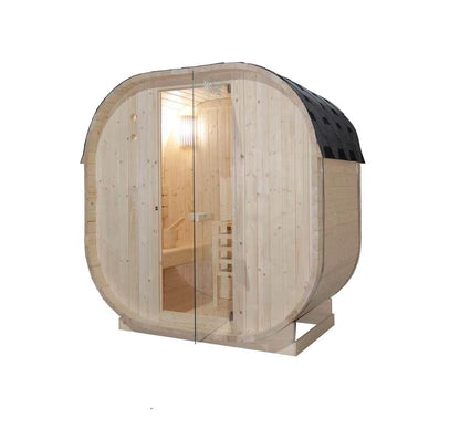 Home Deluxe Outdoor Sauna CUBE M - 184 x 120 cm für 2 Personen