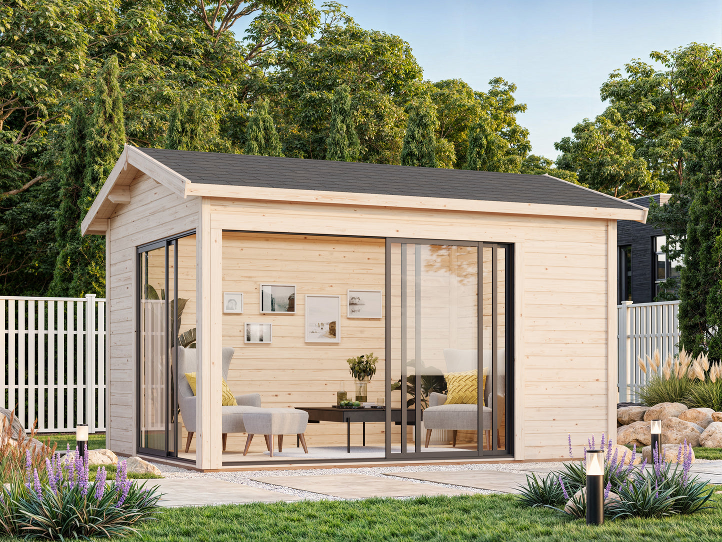 Palmako Amanda 11,2 m2 Slide - Transparent tauchgrundiert