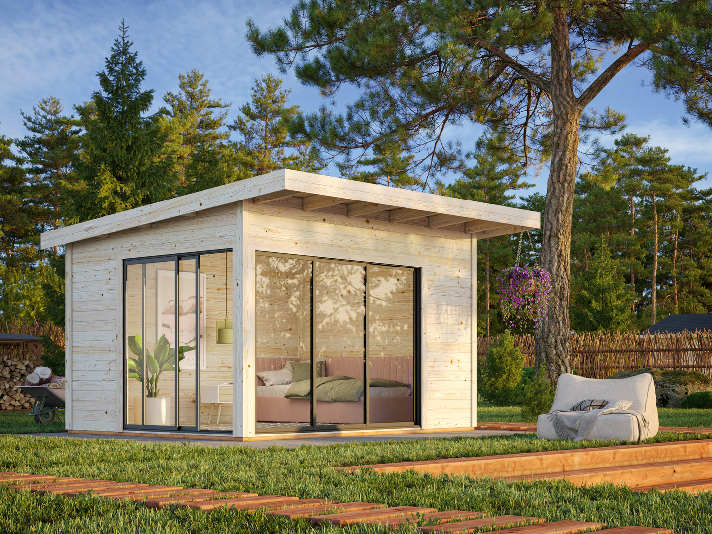 Palmako Andrea 11,2 m2 Slide - Transparent tauchgrundiert