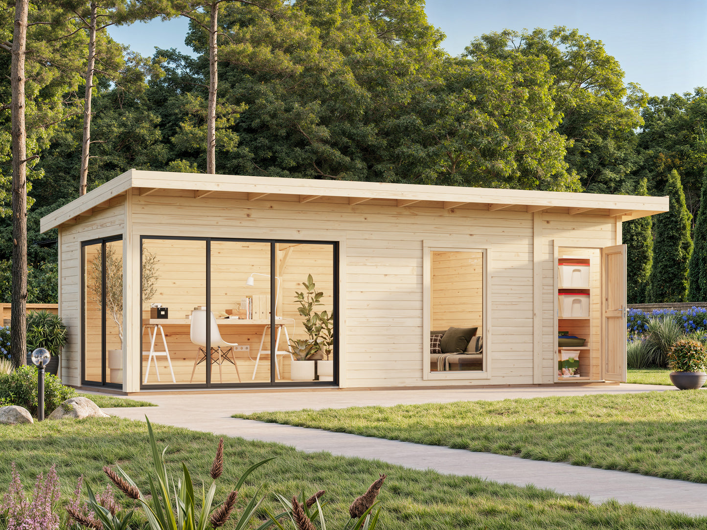 Palmako Andrea 21,1 m2 Slide - Transparent tauchgrundiert