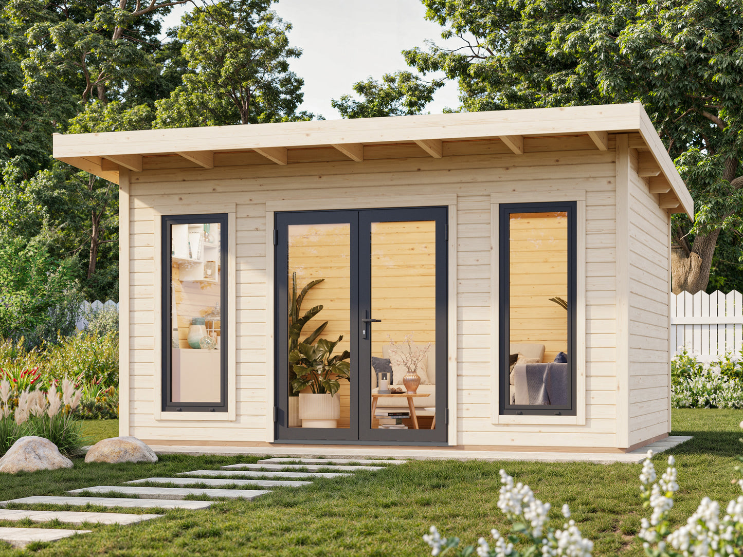 Palmako Aurelia 12,7 m2 - Hellbraun tauchgrundiert