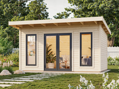 Palmako Aurelia 12,7 m2 - Grau tauchgrundiert