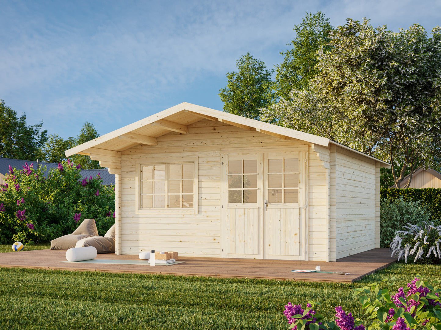 Palmako Britta 17,5 m2 - Grau tauchgrundiert