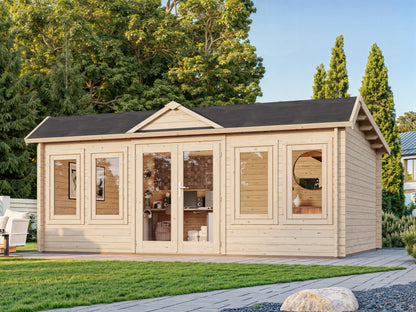 Palmako Claudia Pent 19,4 m2 - Hellbraun tauchgrundiert