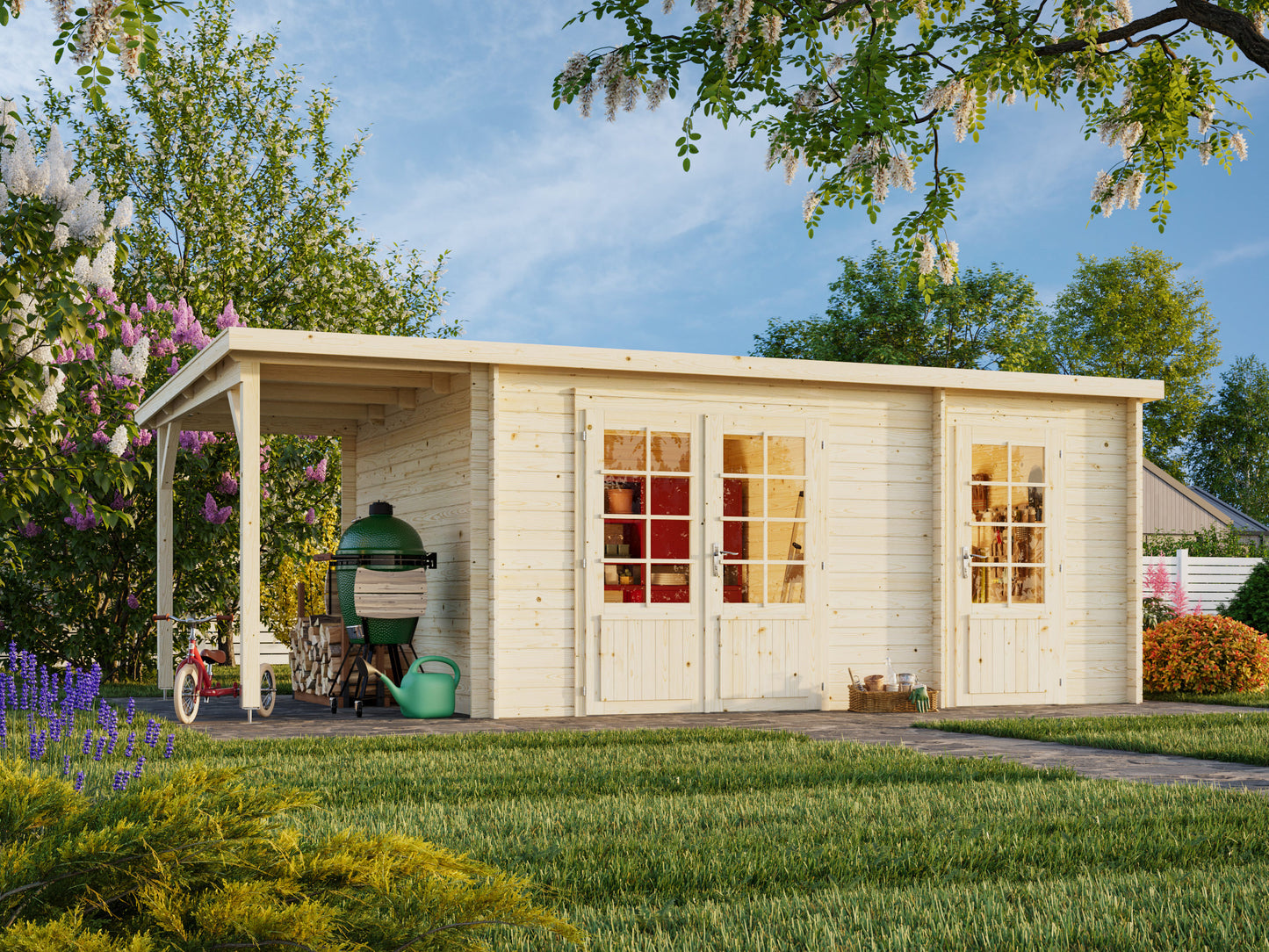 Palmako Ella 13,1+3,9 m2 - Naturbelassen