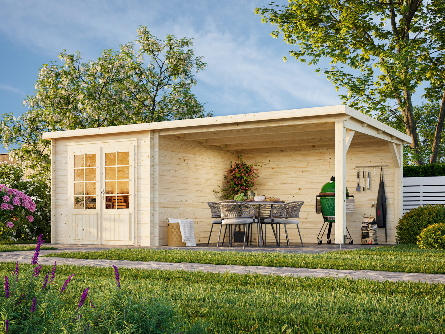 Palmako Ella 6,9+10,0 m2 - Naturbelassen