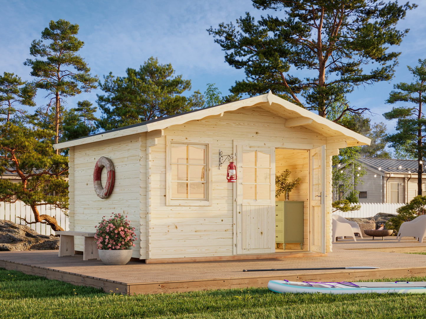 Palmako Emma 10,4 m2 - Transparent tauchgrundiert