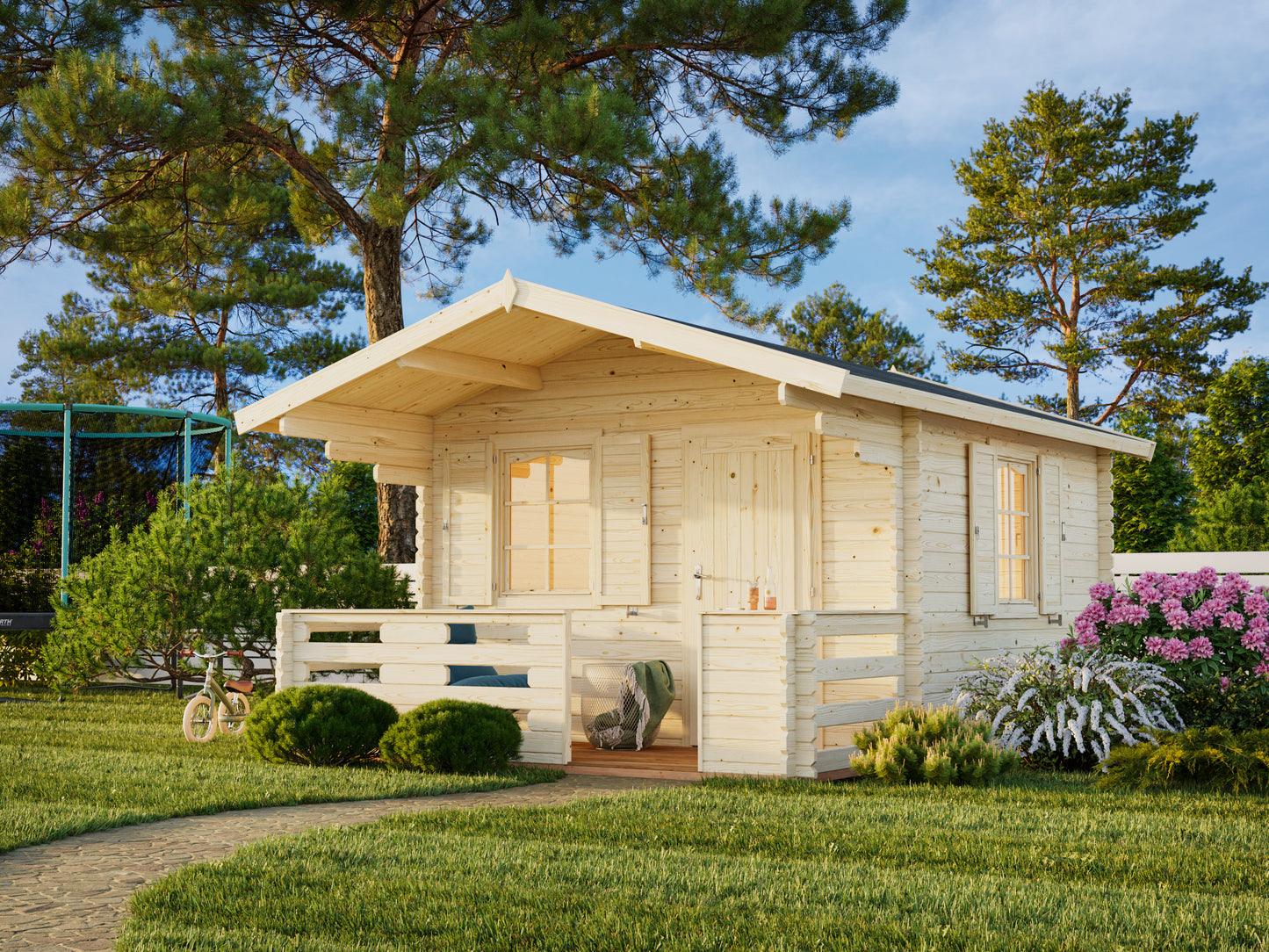Palmako Emma 10,4+4,2 m2 - Naturbelassen