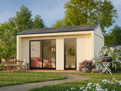 Palmako Rebekka 13,6 m2 - Naturbelassen