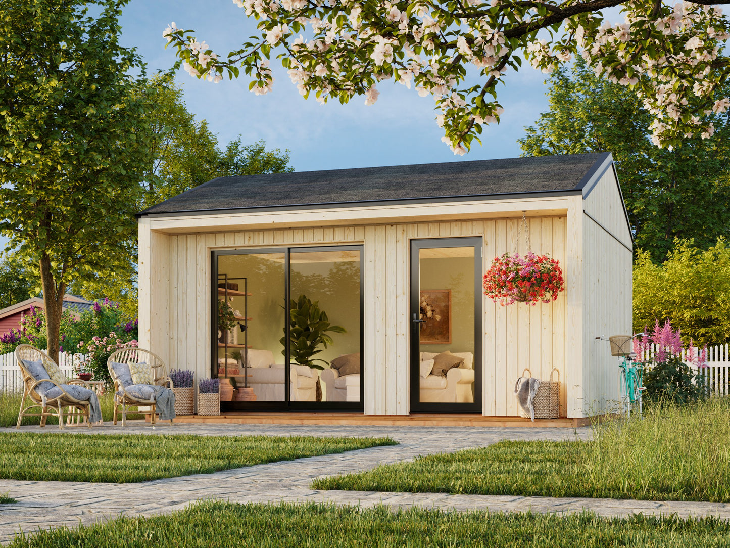 Palmako Rebekka 19,4 m2 - Naturbelassen