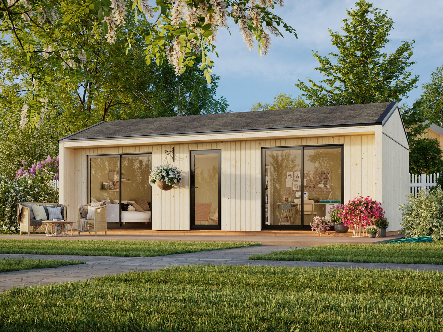 Palmako Rebekka 31,8 m2 - Naturbelassen