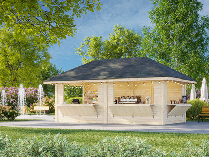 Palmako Bianca 16,6 m2 Set 112 - Naturbelassen