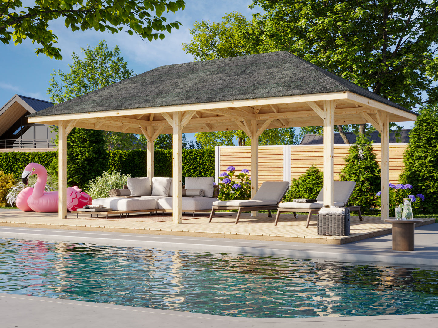 Palmako Bianca 16,6 m2 - Naturbelassen