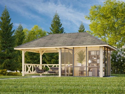 Palmako Bianca 16,6 m2 Set 504 Slide Plus - Transparent tauchgrundiert