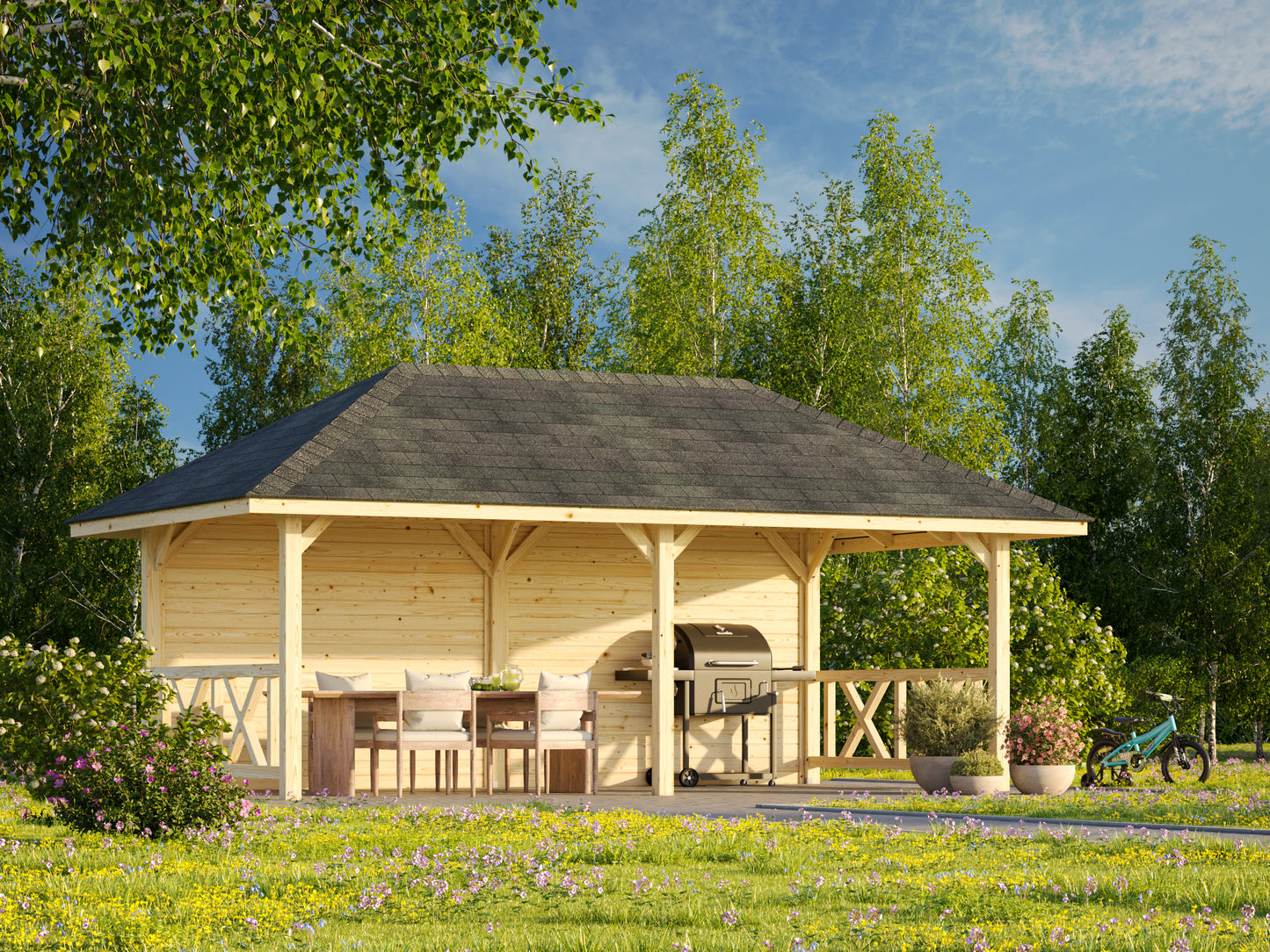 Palmako Bianca 16,6 m2 Set 108 - Transparent tauchgrundiert