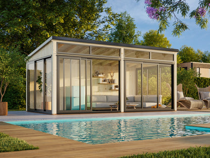 Palmako Saga 16,2 m2 Slide Plus - Transparent tauchgrundiert