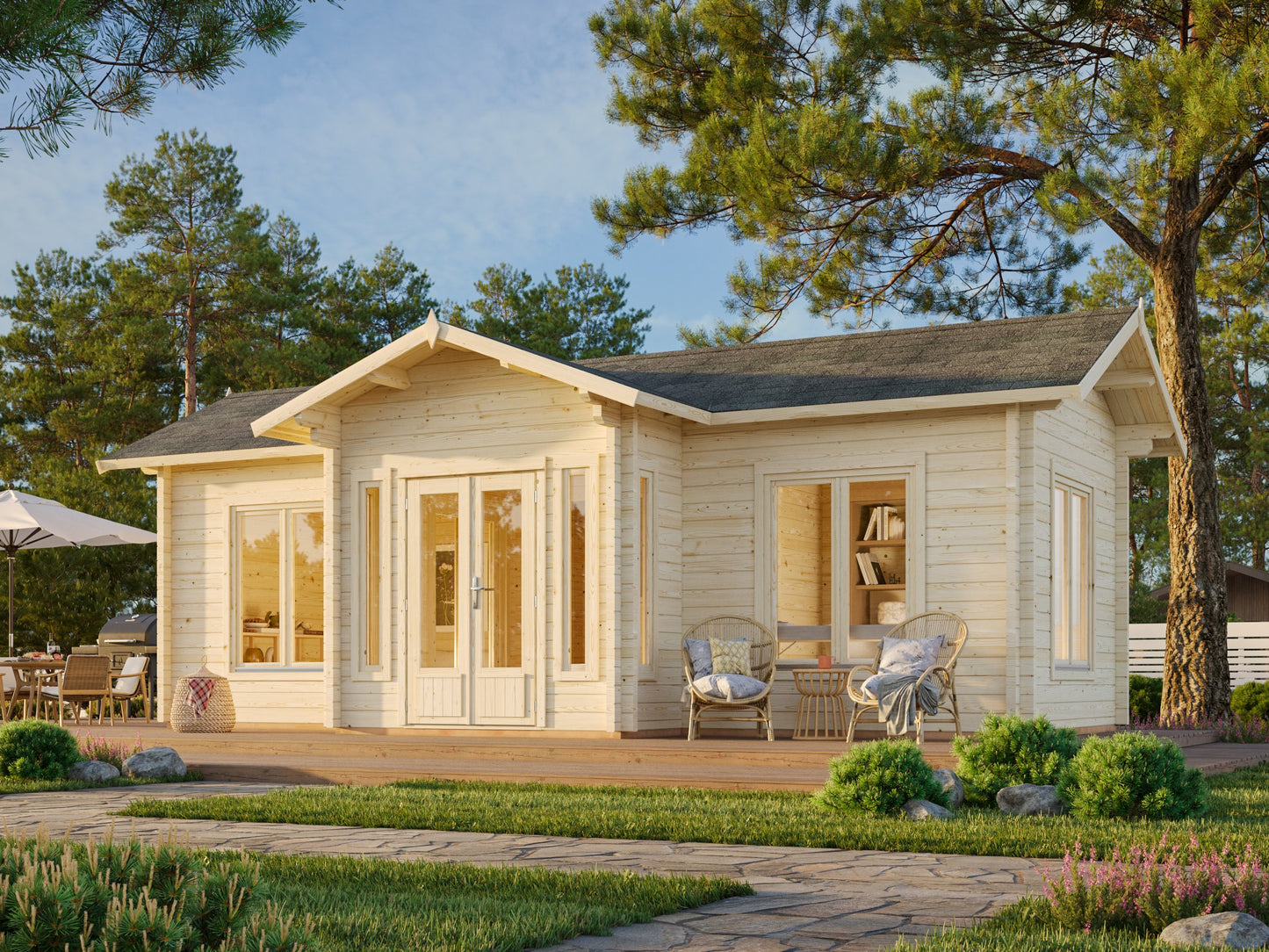 Palmako Anna 26,8 m2 - Naturbelassen