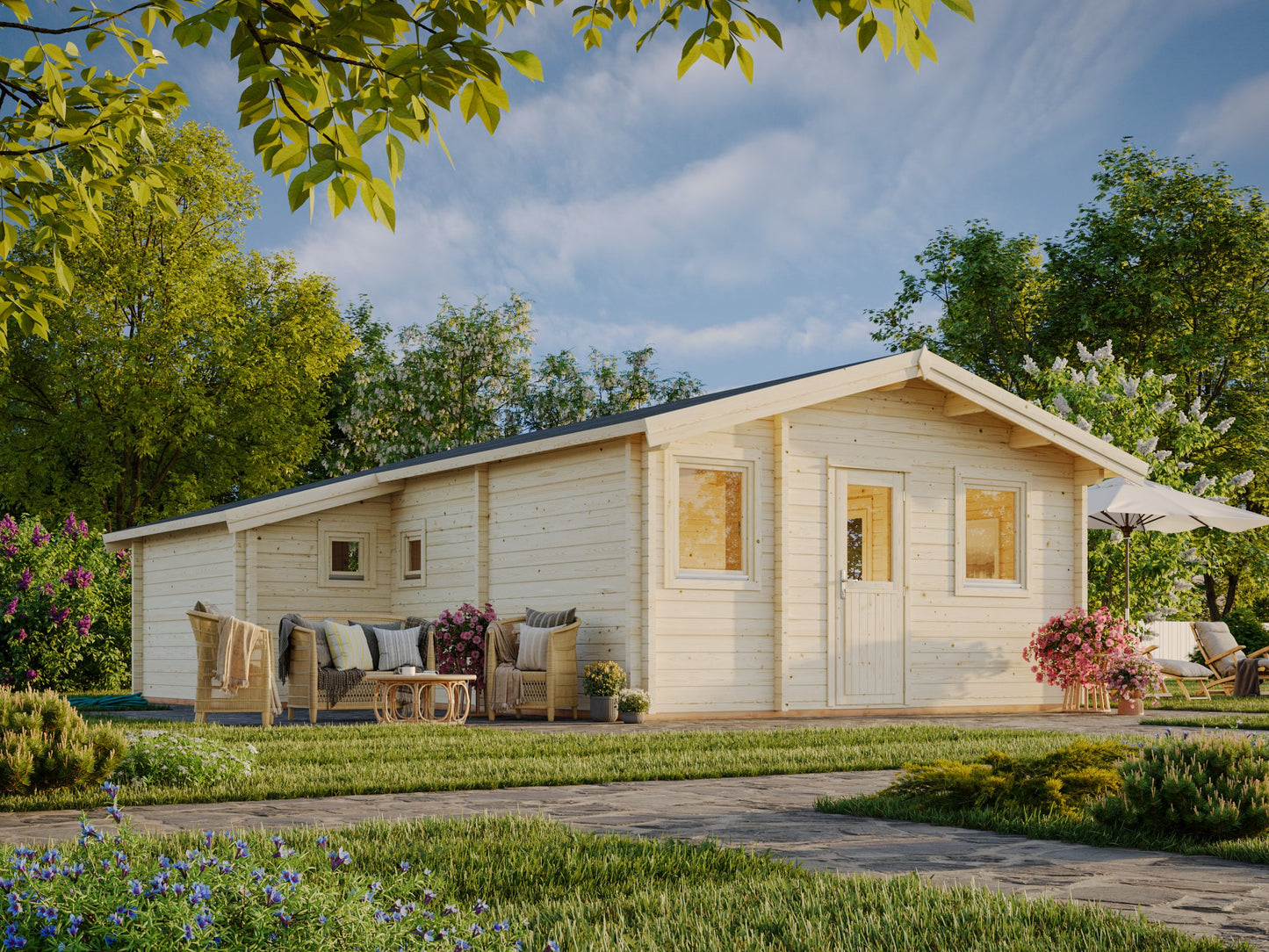 Palmako Emily 39,2 m2 - Naturbelassen