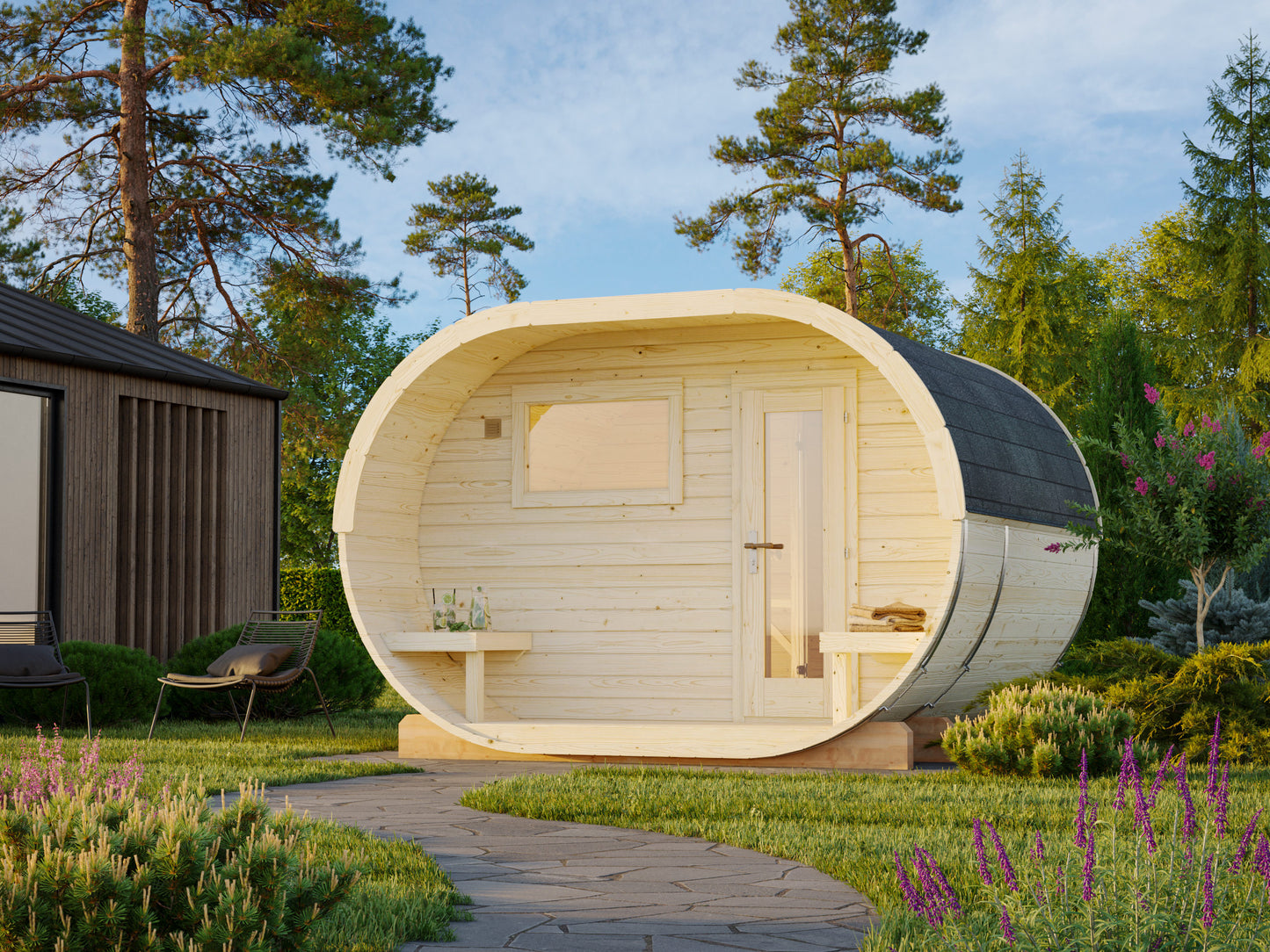 Palmako Anette 3,0+1,5 m2 - Naturbelassen