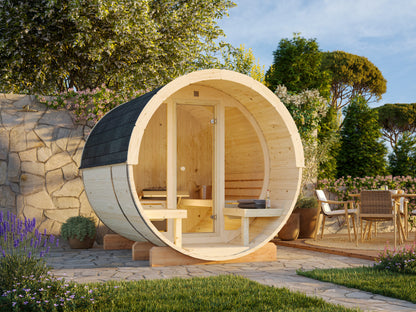 Palmako Anita 1,3+0,7 m2 mit Glasfront - Naturbelassen