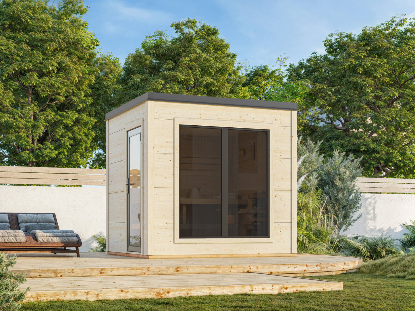 Palmako Grace Sauna 5,3 m2 - Naturbelassen
