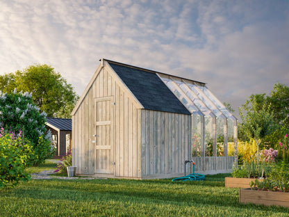 Palmako Emilia Gerätehaus 4,0 m2 - Grau kesseldruckimprägniert