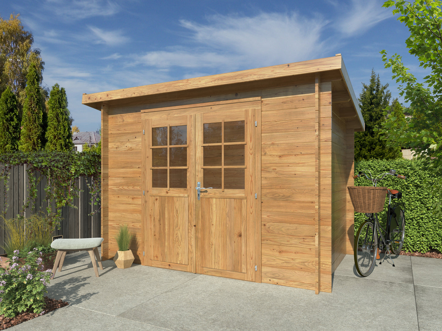 Palmako Alice 4,7 m2 - Braun kesseldruckimprägniert