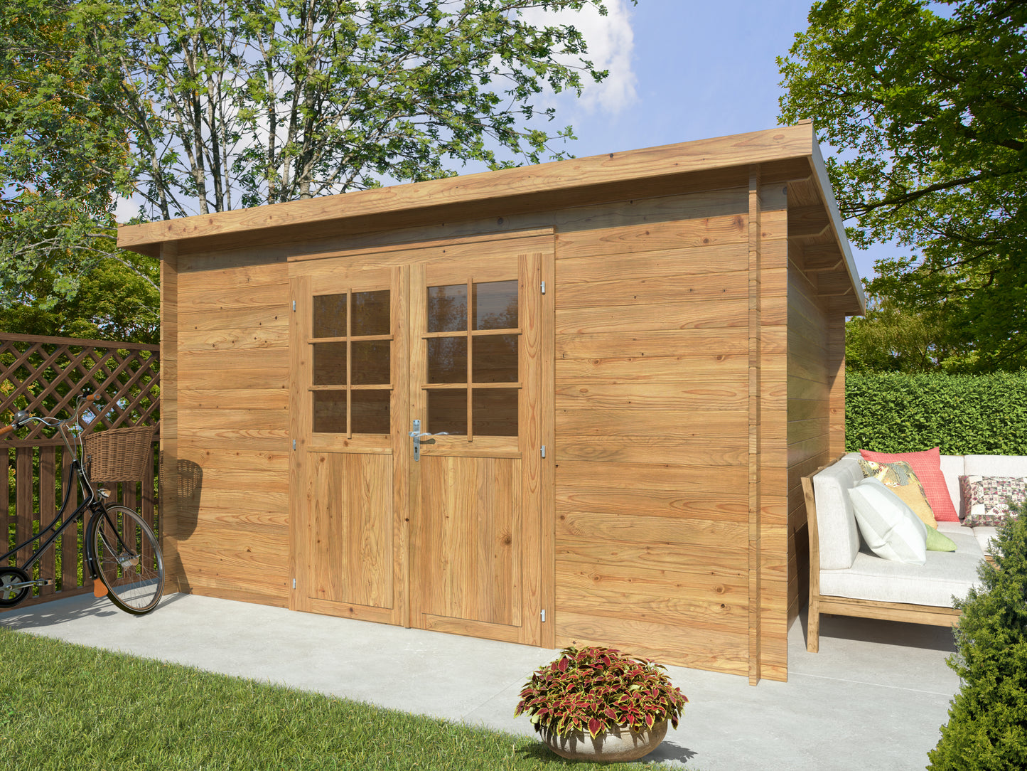 Palmako Alice 9,0 m2 - Braun kesseldruckimprägniert