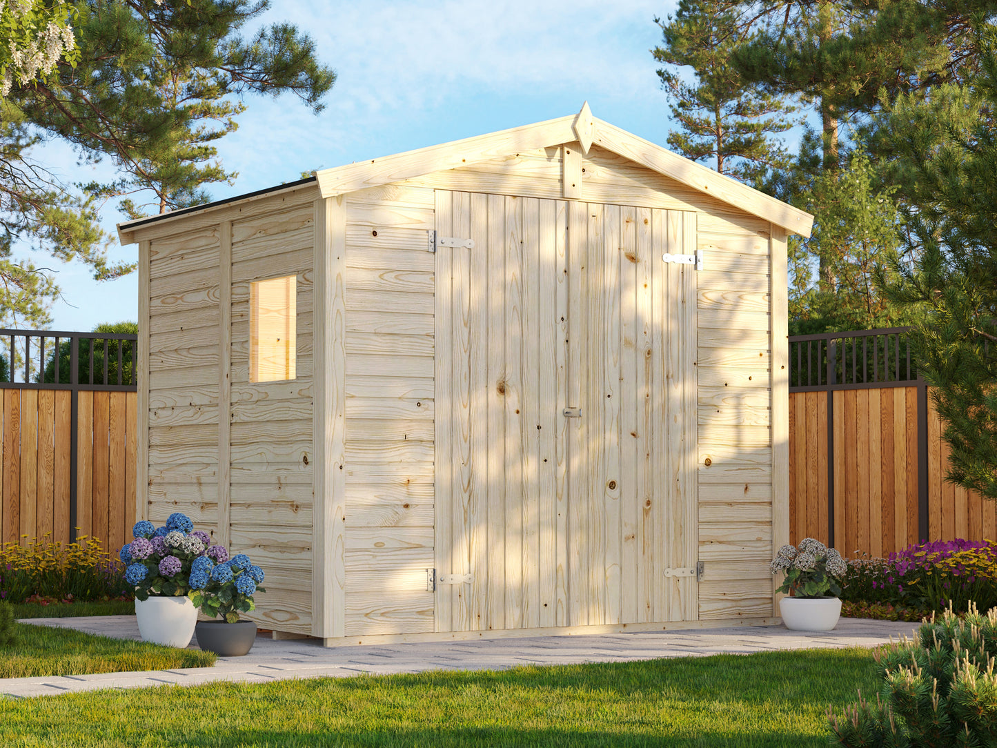 Palmako Dan 4,5 m2 - Lackiert dunkelgrau RAL7012